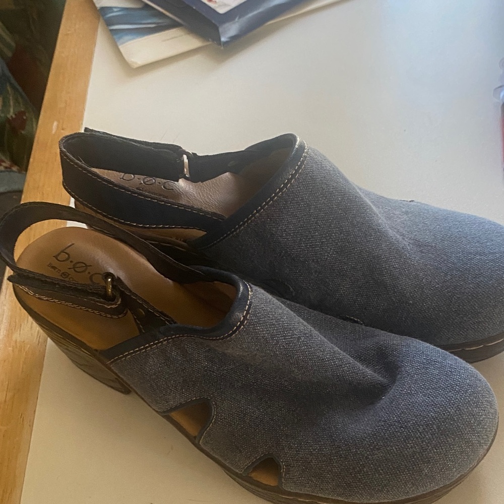 b.o.c. Women's Denim Blue Platform Shoes